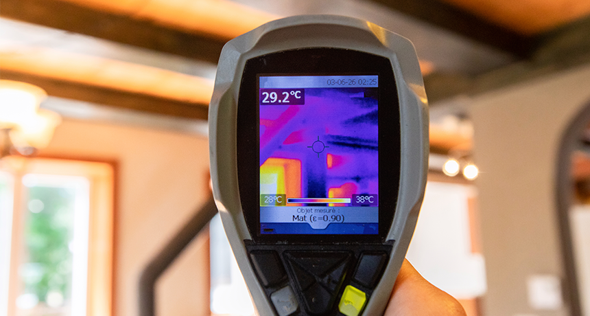 Inspection de l'isolation.