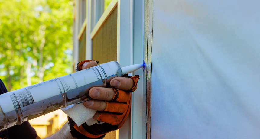 Calfeutrage des fenêtres.