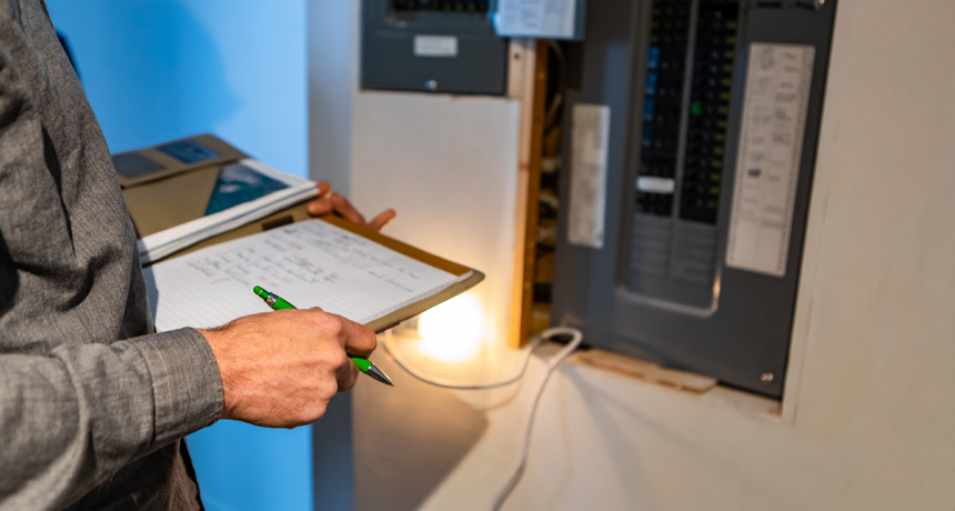 Inspection en bâtiment.