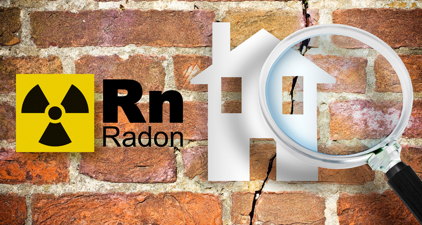 Test de radon résidentiel.