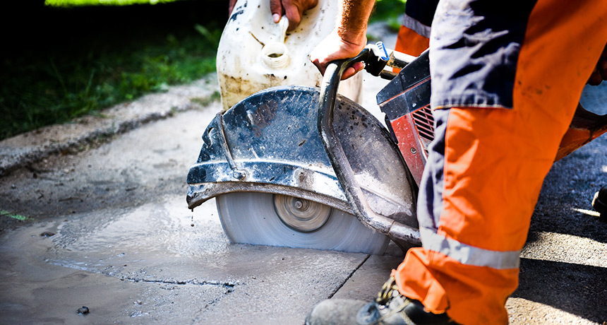 sciage de béton dans le Grand Montréal.